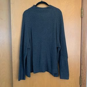 Grey sweater with mock neck